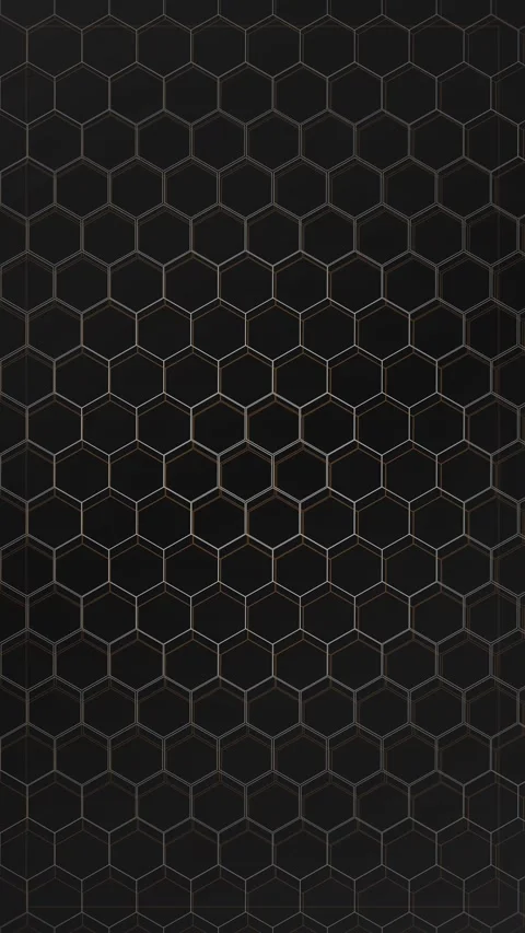 Dark Hexagonal Grid Pattern Background Seamlessly Animated Abstract Technolog Stock Footage 347695622