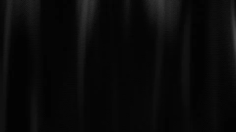 Dark Hexagonal Mesh Fabric Undulating Through Deep Dramatic Folds, Seamless 4K Stock Footage 346602964