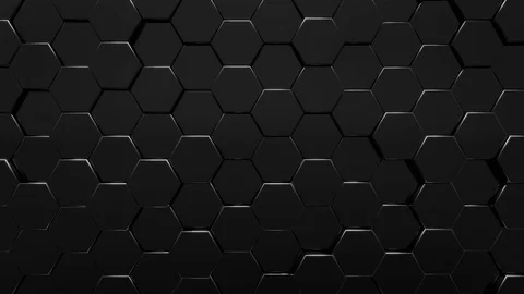 Dark Hexagons Background Stock Footage 100018943