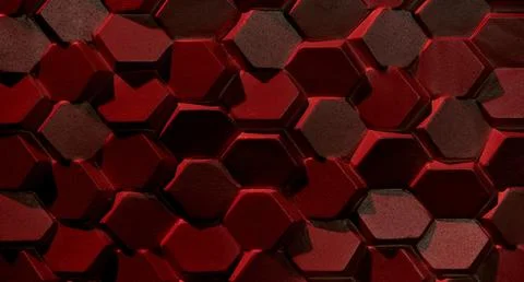 Dark hexagons background Stock Photos