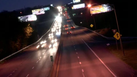 Dark Highway Time Lapse Stock-Footage 115427