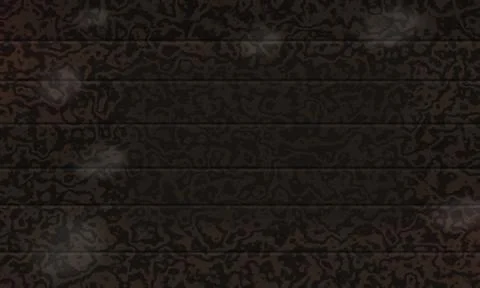 Dark horizontal planks with textured abstract pattern and light reflections Stockillustratie