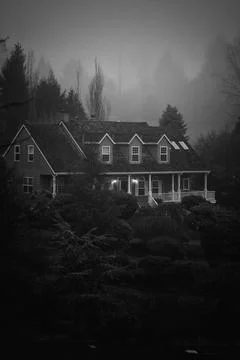 Dark House Stock Photos