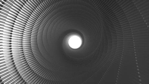 Dark Hyper Motion Tunnel Loop Video stock 145102703