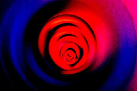 Dark Hypnotic Concentric Spiral Art Illustrazione stock