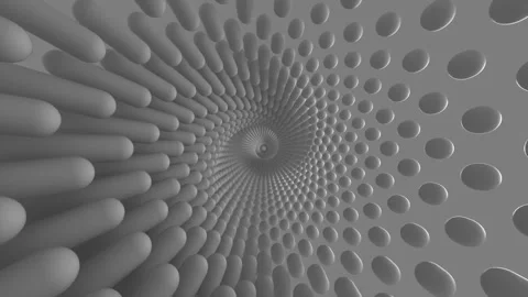 Dark Hypnotic Motion Tunnel Loop Video stock 145101849