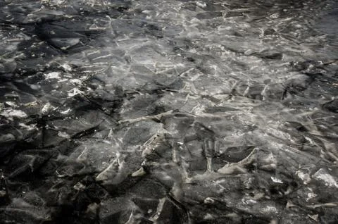 Dark ice nice texture Stock Photos
