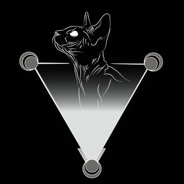 Dark illustration and geometric frame Stockillustratie