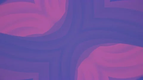 Dark indigo and crimson 3D symmetrical waves loop for gaming and tech Stock Footage 345561816