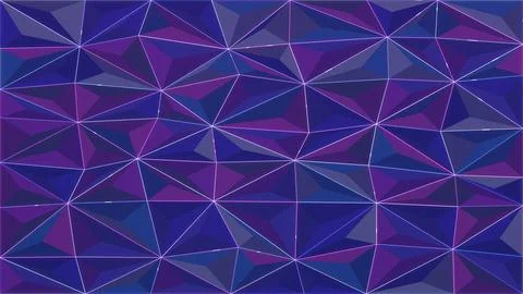 A dark indigo and violet polygonal mosaic creates a vivid futuristic atmosp.. イラスト素材