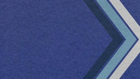 Dark indigo paper texture background with blue chevron corner stripes and c.. Stock Photos
