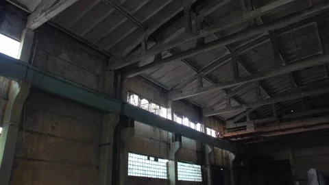 Dark Industrial Building Stock Footage 153241896
