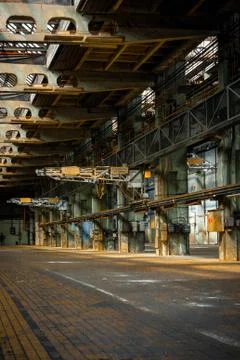 Dark industrial interior Foto stock