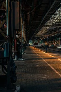 Dark industrial interior Foto stock