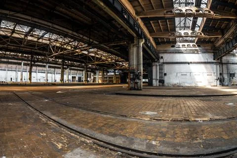 Dark industrial interior Foto stock