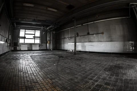 Dark industrial interior Foto stock