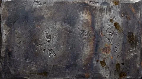 Dark industrial metal surface with rust and scratches, abstract textured ba.. Stock Illustration