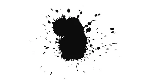 Dark Ink Drop in Water Effect. Video stock 336857864