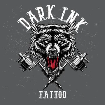 Dark ink tattoo Stock Illustration