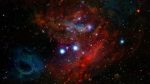 Dark interstellar space. Dark nebula. Elements of this image furnished by NAS Foto stock