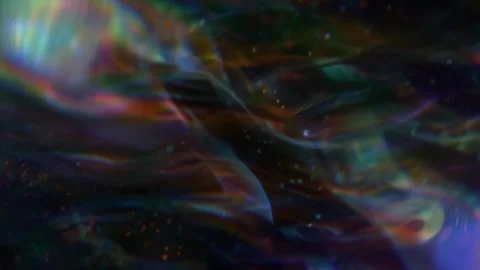 Dark Iridescent Liquid Flow Background Seamless Loop Stock Footage 344656114