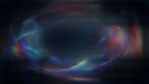 Dark Iridescent Portal Ring Background Seamless Loop Vídeo Stock 343118181