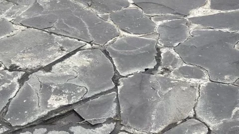 Dark Irregular Crazy Paving Stone Floor Texture Stock Footage 318693681