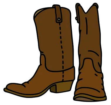 Dark jackboots Stock Illustration