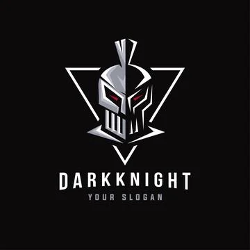 Dark Knight logo mascot vector Stock Illustration