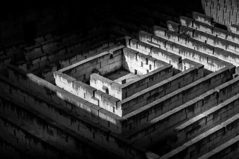 Dark Labyrinth Metaphor Stock Photos