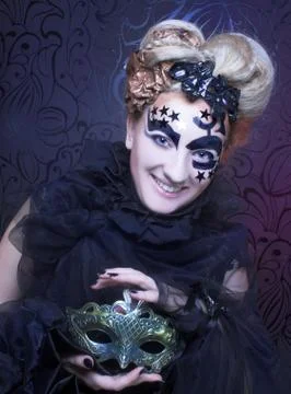 Dark Lady. Stock Photos