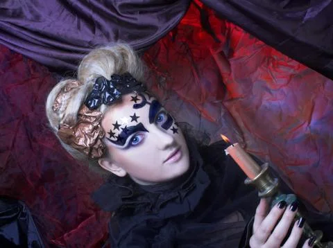 Dark Lady. Stock Photos