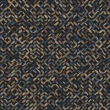 Dark leaf mosaic effect vector texture. Masculine geometric seamless melange Stock Illustration