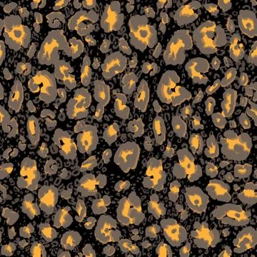 Dark leopard skin Illustrazione stock