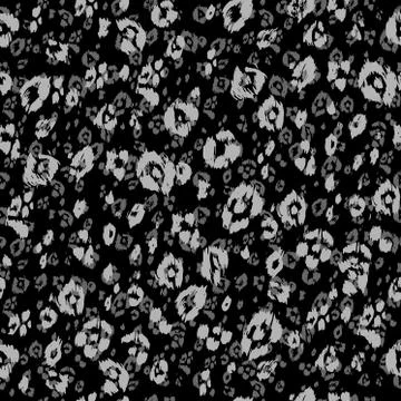 Dark leopard spotted skin Stock Illustration