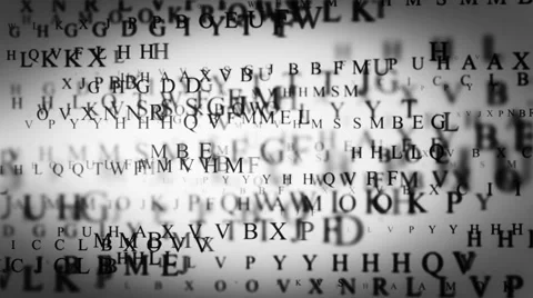 Dark Letters Stock Footage 46989661