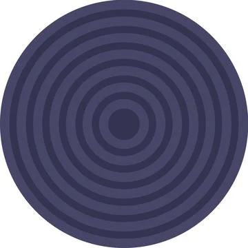 Dark Lifeless Planet Flat Icon Stock Illustration