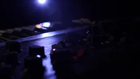 Dark light above a Moog. Stock Footage 81014597