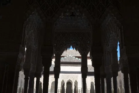 From dark to light in Alhambra Stock Photos