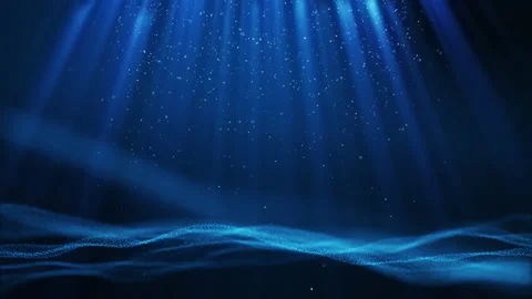 Dark light blue particle form abstract animation background .3D Rendering. Stock Footage 140202618