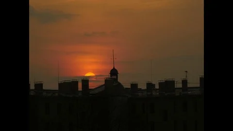 Dark lighting dramatic sky timelapse Stock Footage 74297278