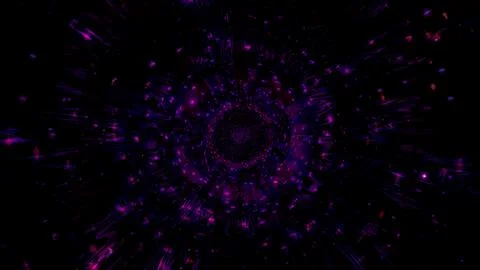 Dark lights tunnel corridor 3d illustration background wallpaper design artwo Stock Illustration