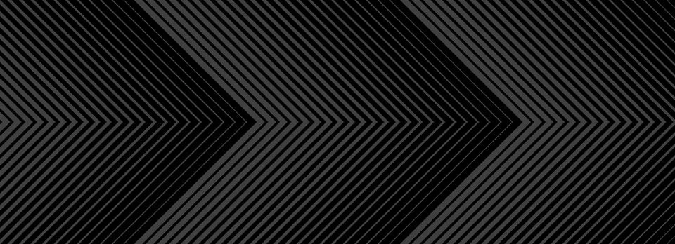 Dark line arrow background. Linear triangle repeated pattern. Thin to thick Stock Illustration