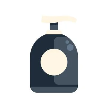 Dark liquid soap pump bottle icon illustration Stock Illustration