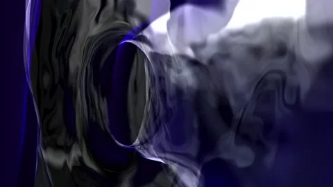 Dark Liquid Vortex with Volumetric Churning Water Simulation Stock Footage 345729023