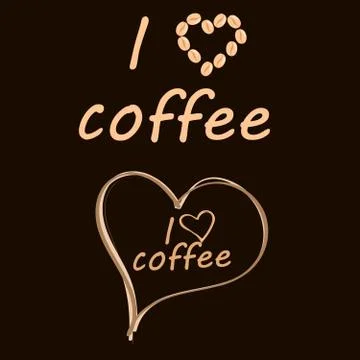 Dark logo for coffeehouse Stock Illustration