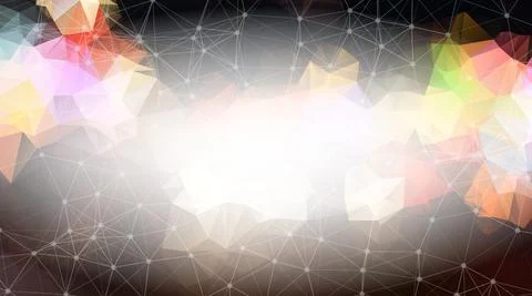 Dark low poly background. Polygonal design pattern. Bright mosaic modern geom 스톡 일러스트