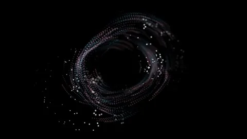 A dark luminous ring combining Stock Footage 343334705