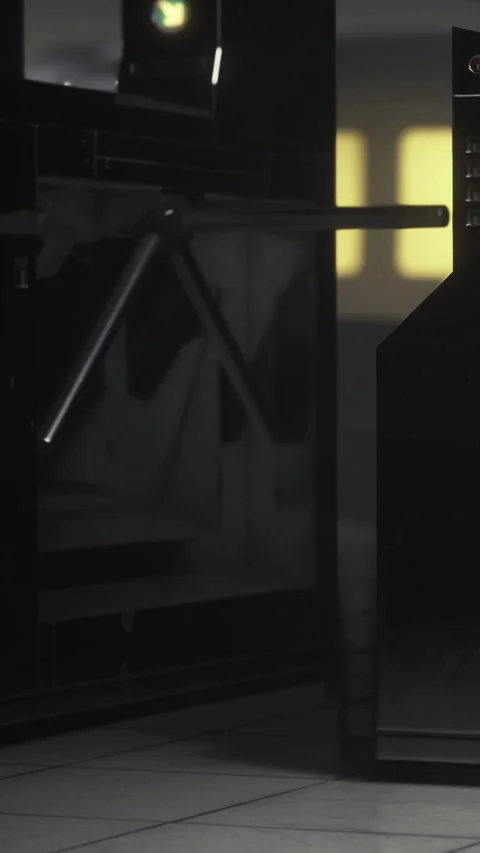 Dark machine and equipment setup in a technology lab at night Stock Footage 336172196