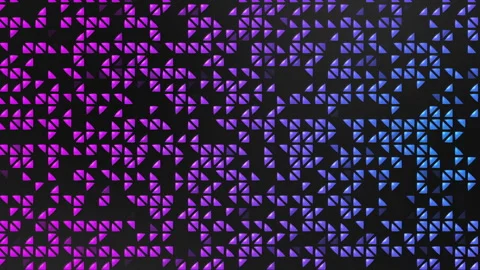 Dark magenta flat polygon abstract shape. Irregular triangle pattern element. Stock Footage 296603623